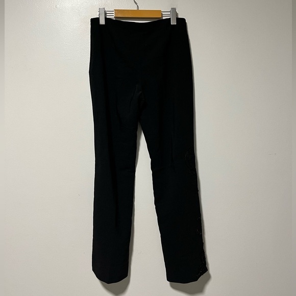 Smart Set Women’s Black Beaded Straight Pants – Size 9 - Picture 7 of 13